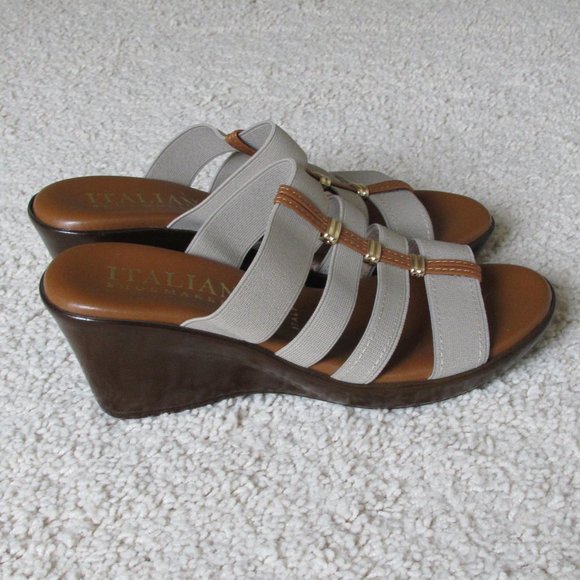 Italian Shoemakers (Brown Like New), Blue & Will's Fancy Sandals (Lot of 3) - Picture 3 of 16